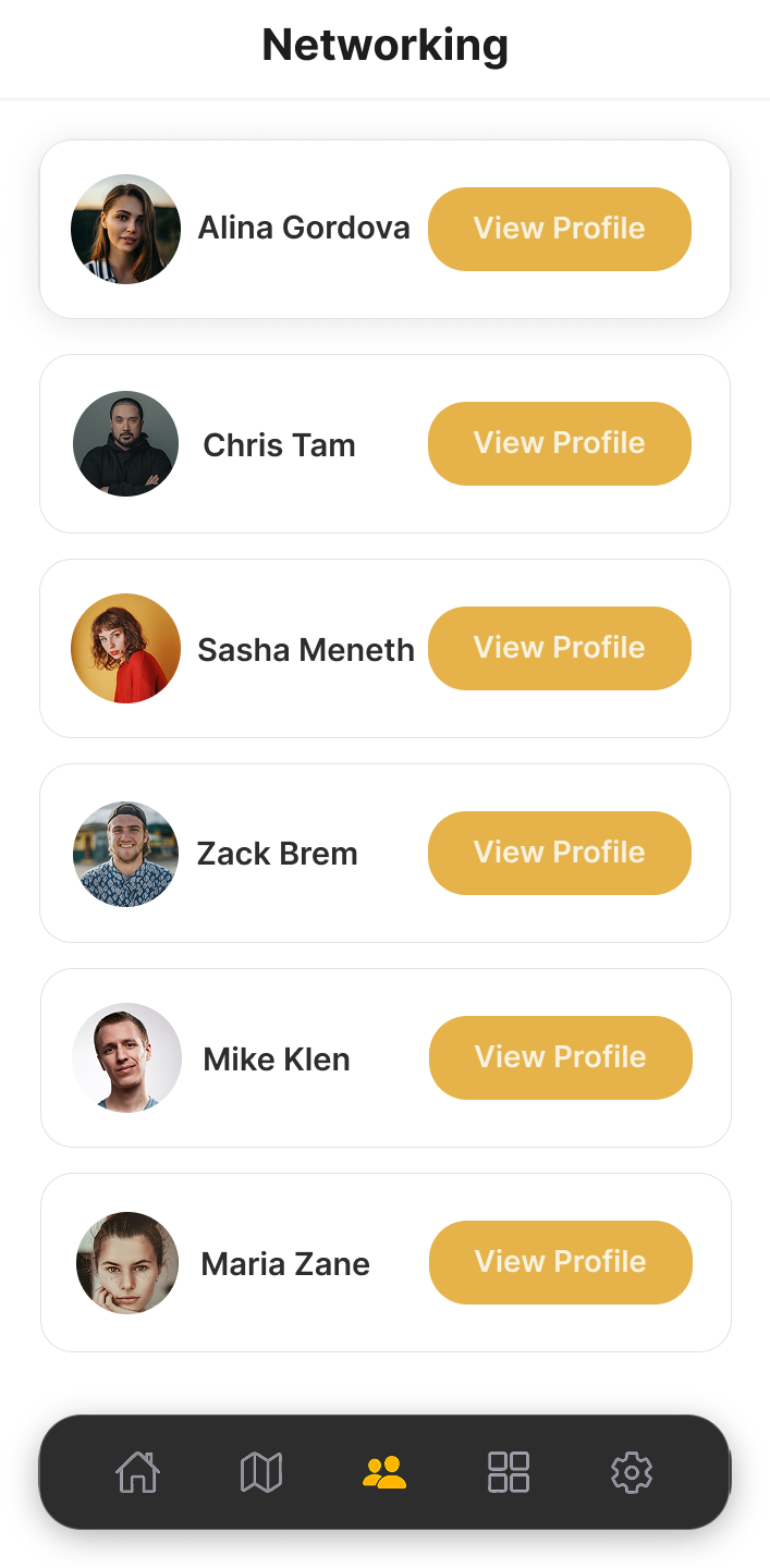 Networking Screenshot